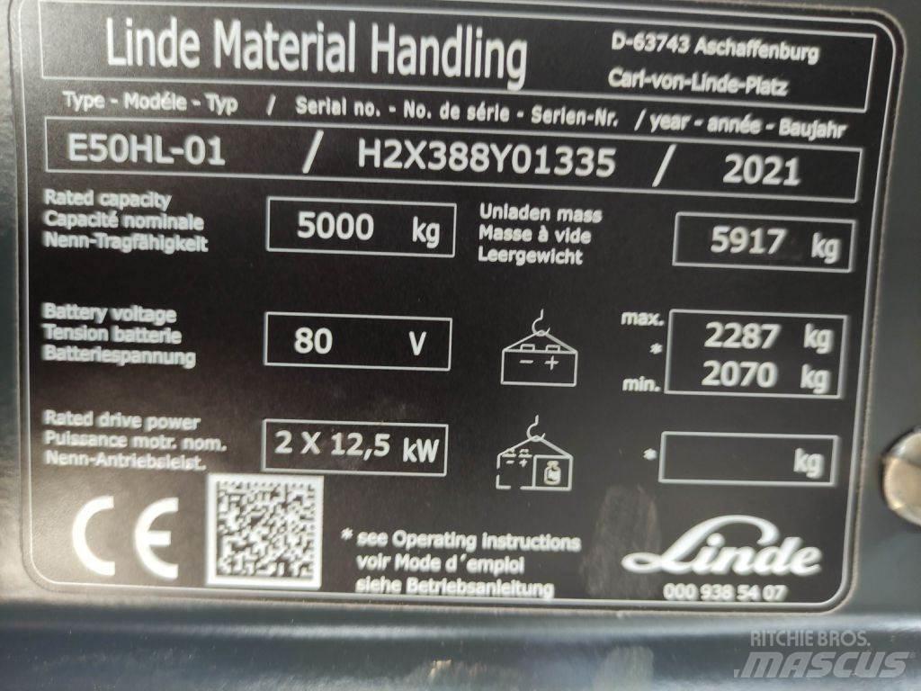 Linde E50HL-01-388 Elektrische heftrucks