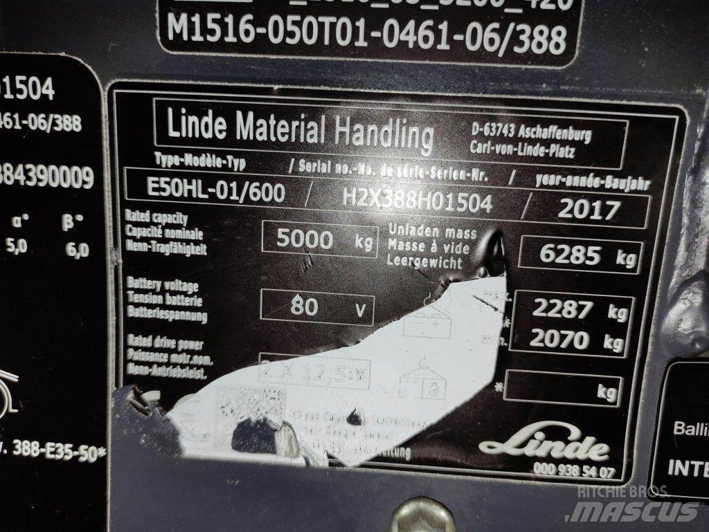 Linde E50HL-01/600-388 Elektrische heftrucks