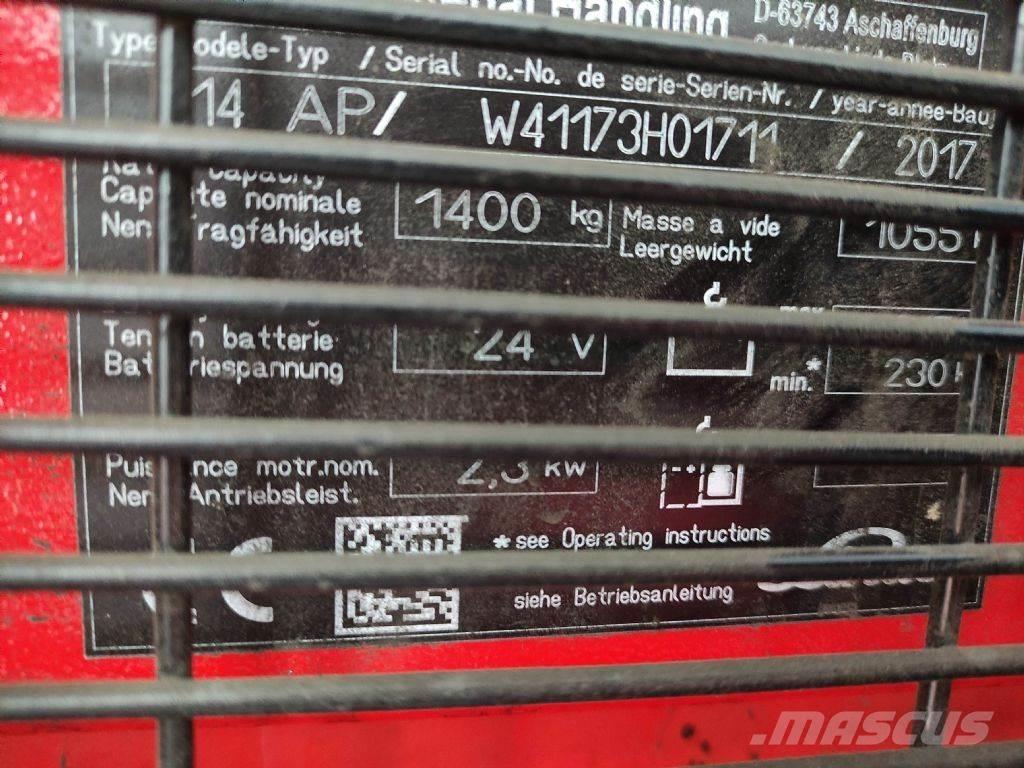 Linde L14APi Meeloop stapelaar