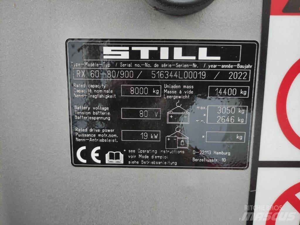 Still RX60-80/900 Elektrische heftrucks