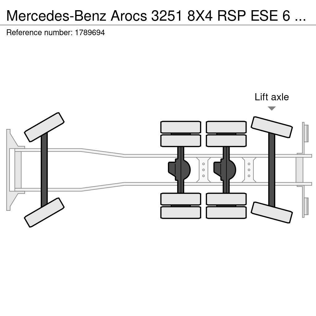 Mercedes-Benz Arocs 3251 8X4 RSP ESE 6 RD 8000 SAUGBAGGER/SUCTIO Kolkenzuigers
