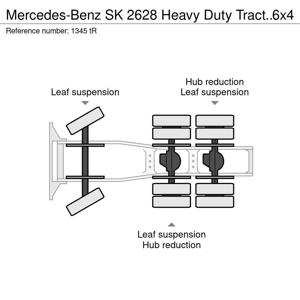 Mercedes-Benz SK 2628 Heavy Duty Tractor 6x4 V8 ZF Big Axle Good Trekkers