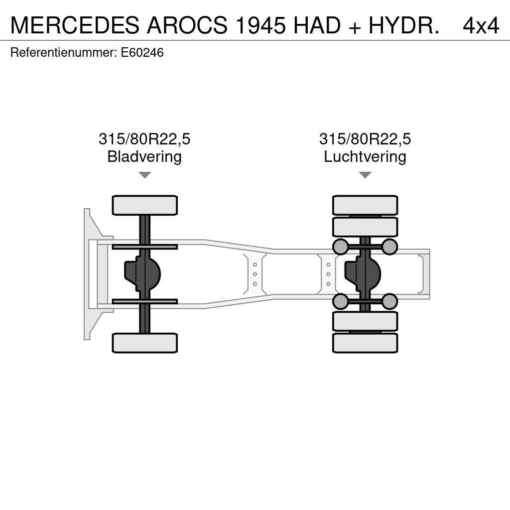 Mercedes-Benz AROCS 1945 HAD + HYDR. Trekkers