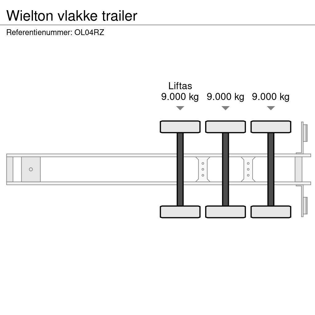Wielton vlakke trailer Vlakke laadvloeren