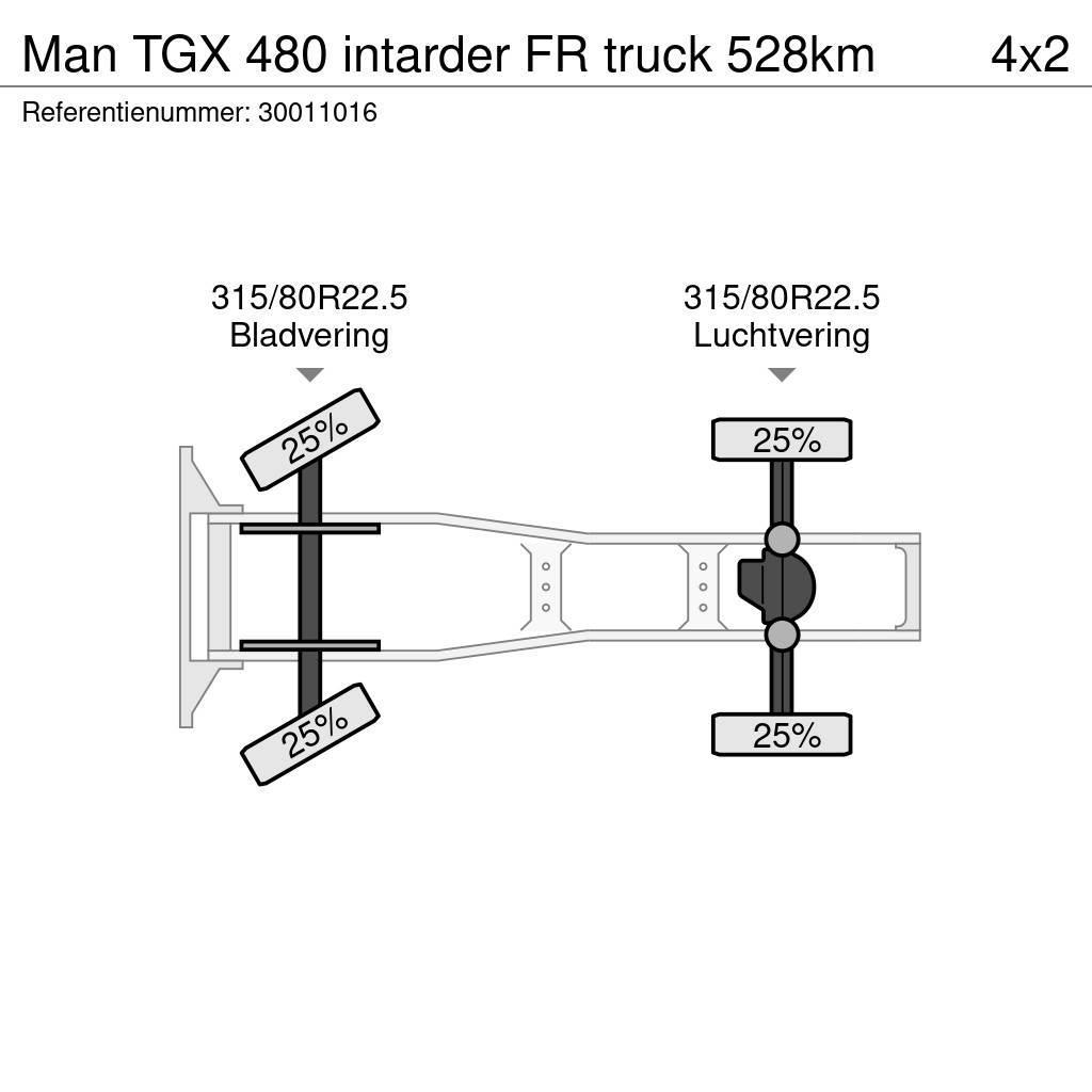 MAN TGX 480 intarder FR truck 528km Trekkers