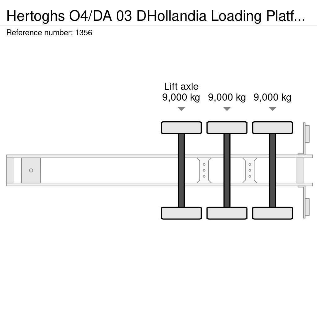  Hertoghs O4/DA 03 DHollandia Loading Platform 3 Ax Gesloten opleggers