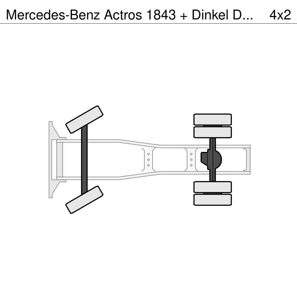 Mercedes-Benz Actros 1843 + Dinkel DTSAV 28000 Dieplader Trekkers