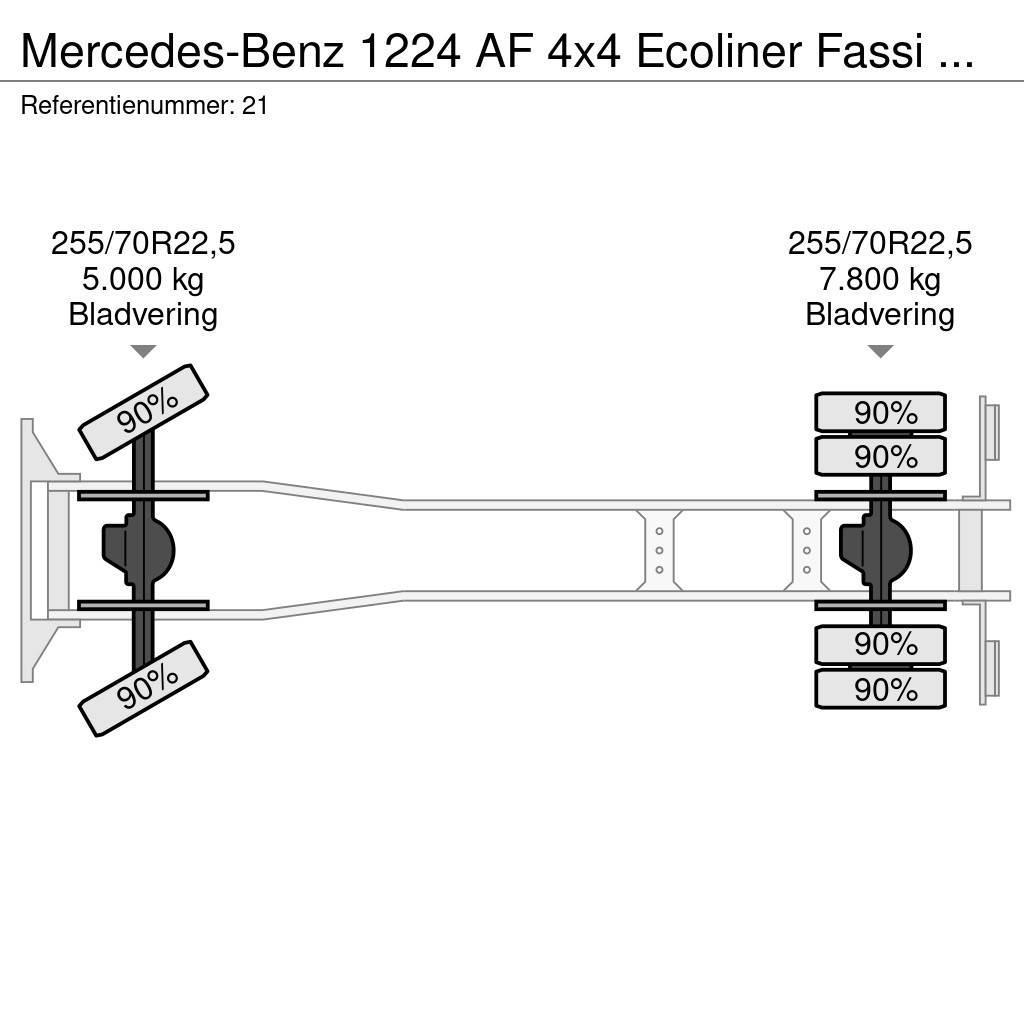 Mercedes-Benz 1224 AF 4x4 Ecoliner Fassi F85.23 Winde Beleuchtun Brandweerwagens