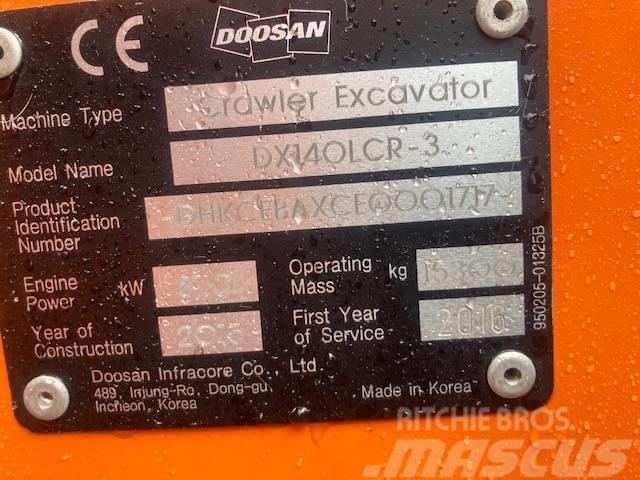 Doosan DX 140 LC-3 / Engcon + pihdit, Leica 3-D,  Kauha Crawler excavators
