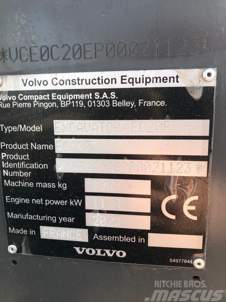 Volvo EC 20 E Minigraafmachines < 7t