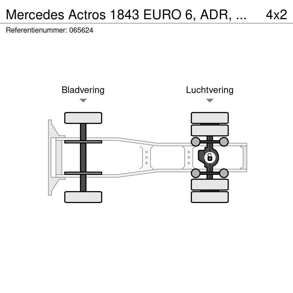 Mercedes-Benz Actros 1843 EURO 6, ADR, PTO, Standairco Tractor Units