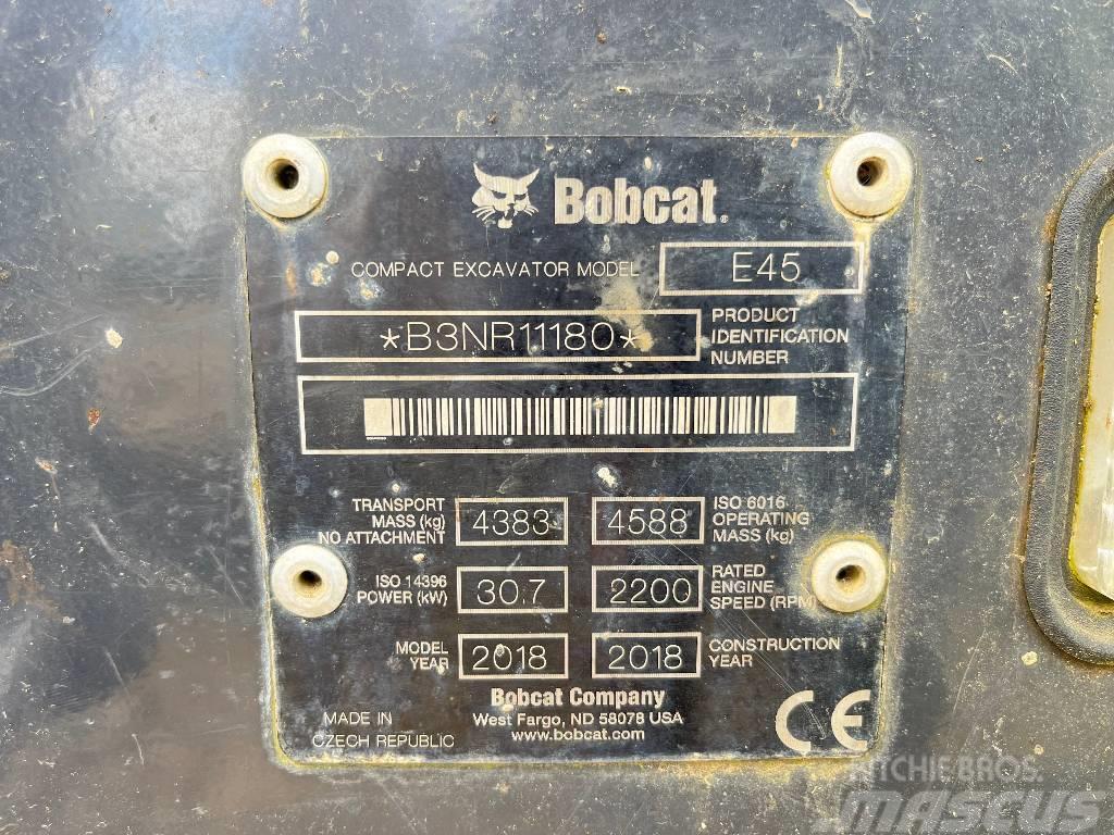 Bobcat E 45 Minigraafmachines < 7t