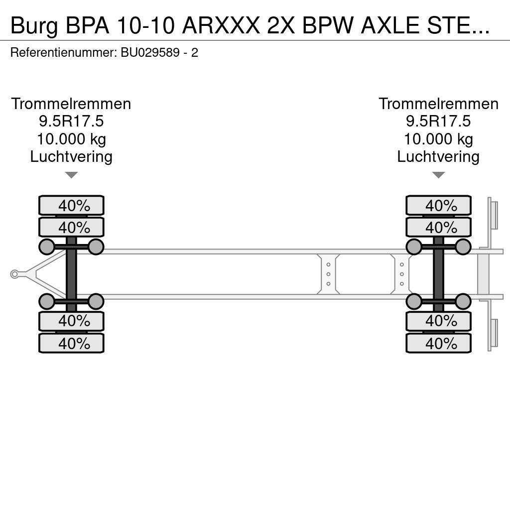 Burg BPA 10-10 ARXXX 2X BPW AXLE STEERING Wissellaadbak