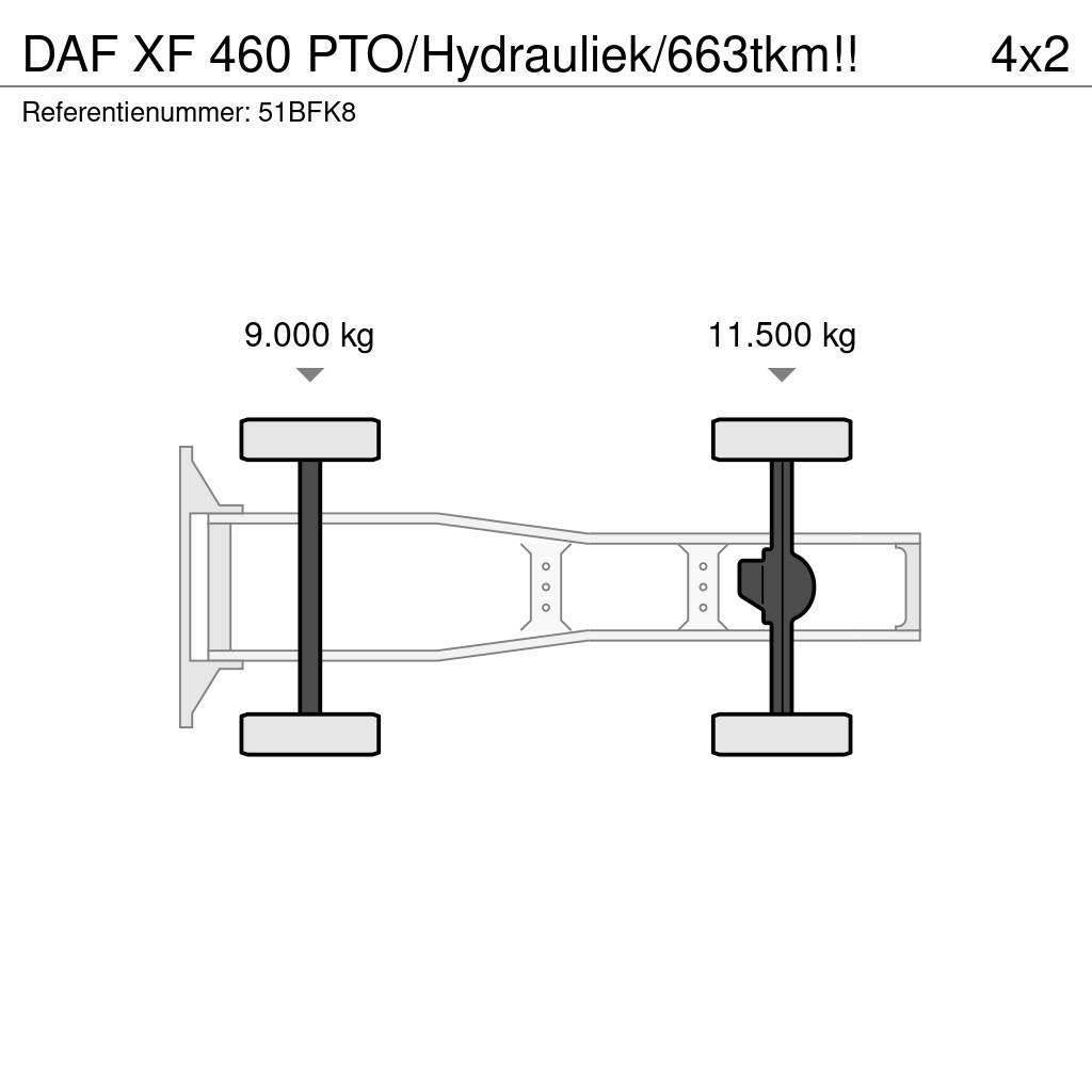DAF XF 460 PTO/Hydrauliek/663tkm!! Trekkers