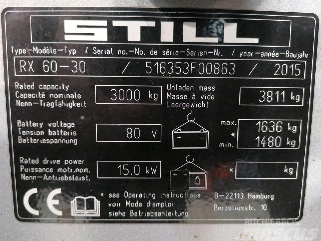 Still RX60-30 Elektrische heftrucks