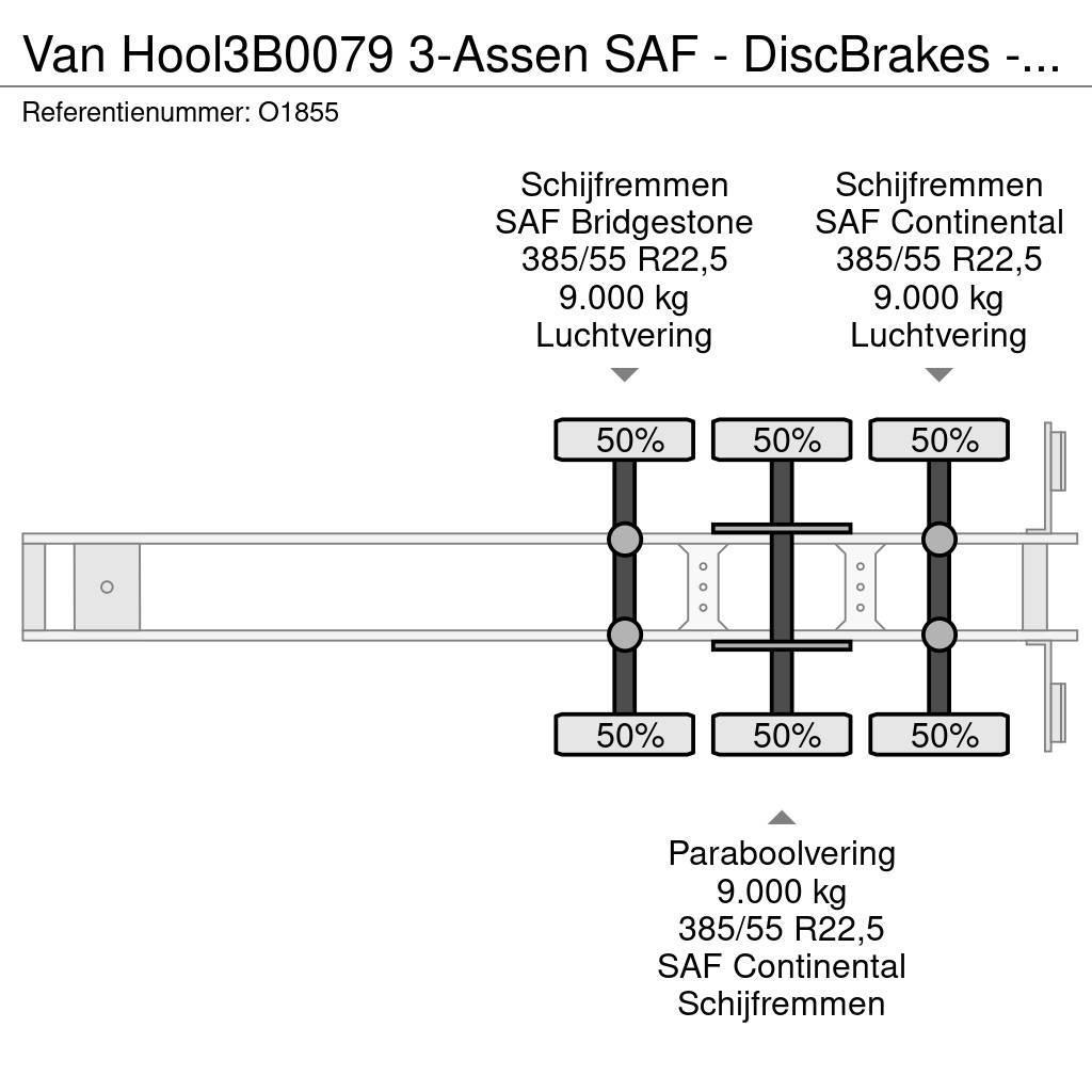 Van Hool 3B0079 3-Assen SAF - DiscBrakes - ADR - Backslider Containerchassis