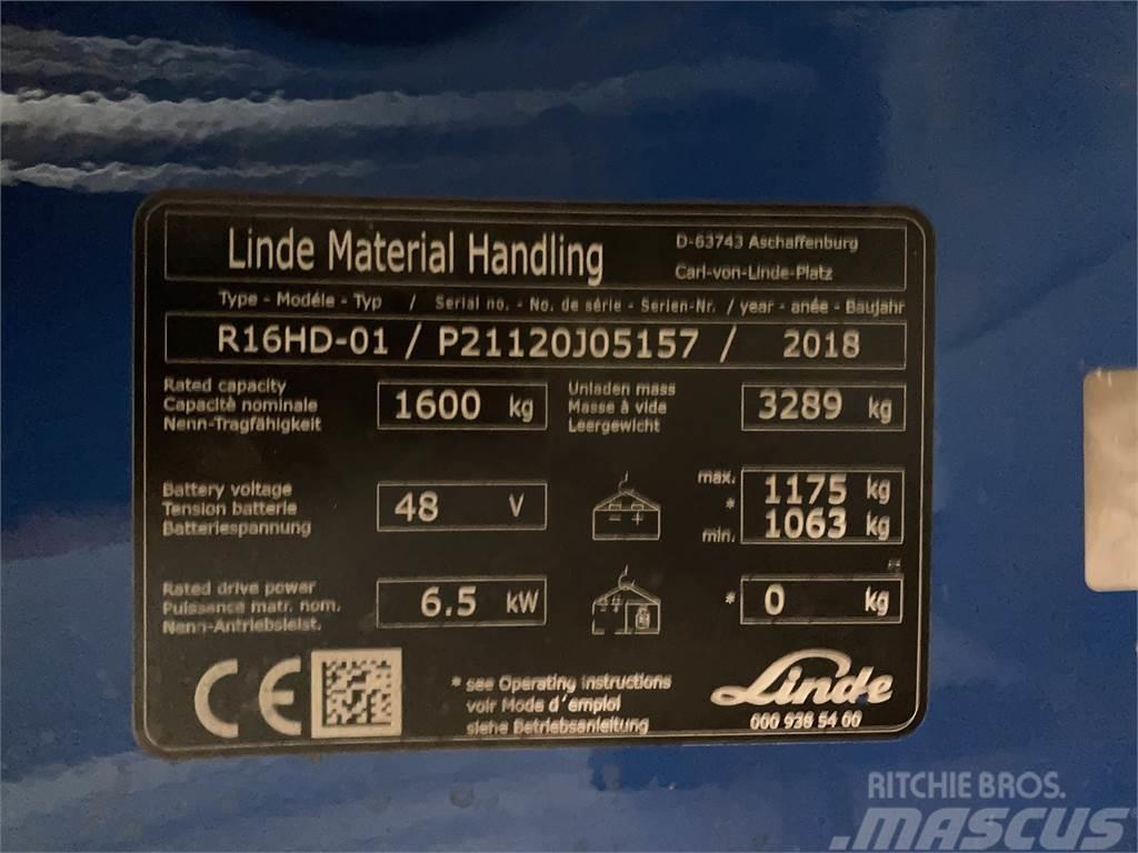 Linde R16HD Reachtruck voor hoog niveau