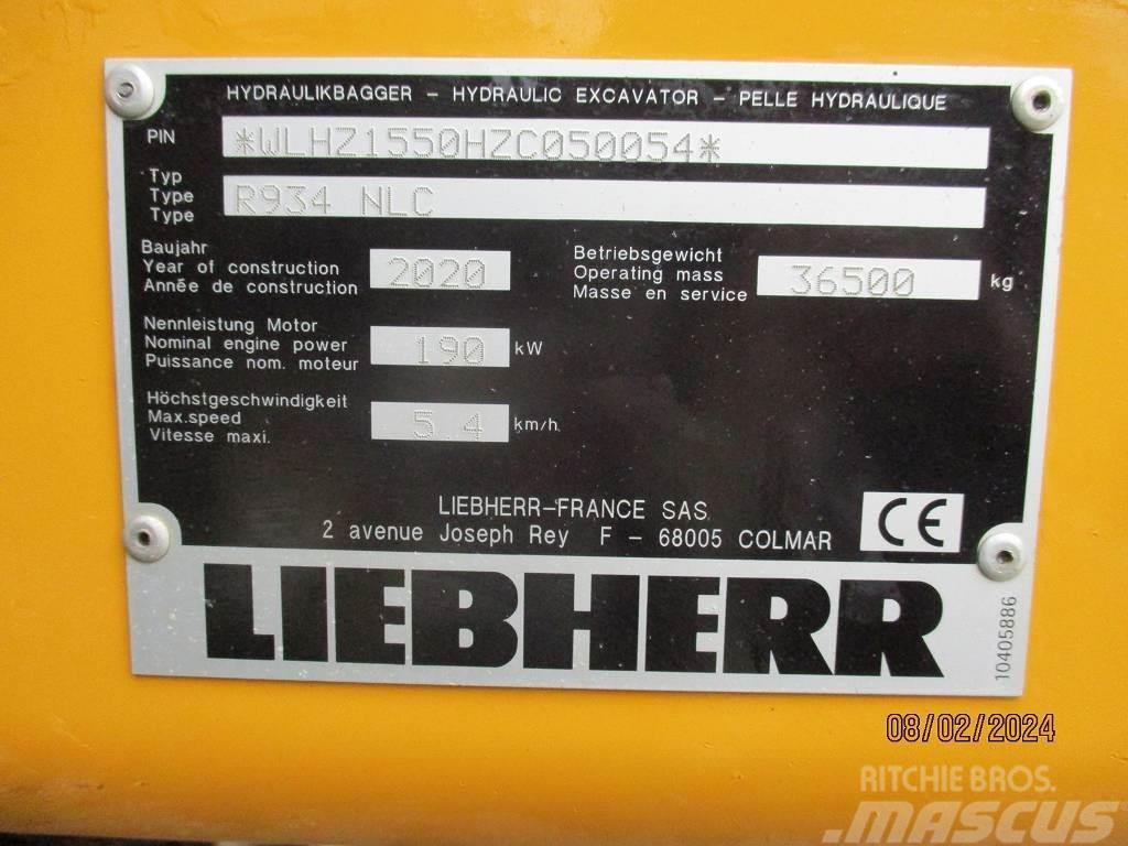 Liebherr R 934 Litronic Rupsgraafmachines