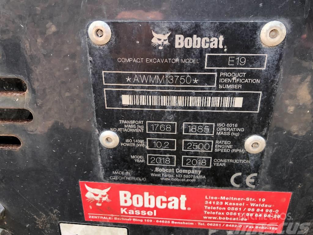 Bobcat E 19 Minigraafmachines < 7t
