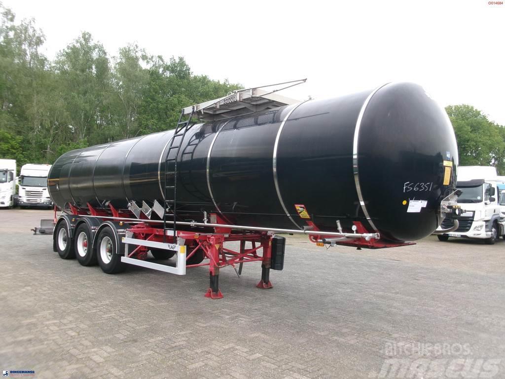 LAG Bitumen tank inox 33 m3 / 1 comp + ADR Tankopleggers