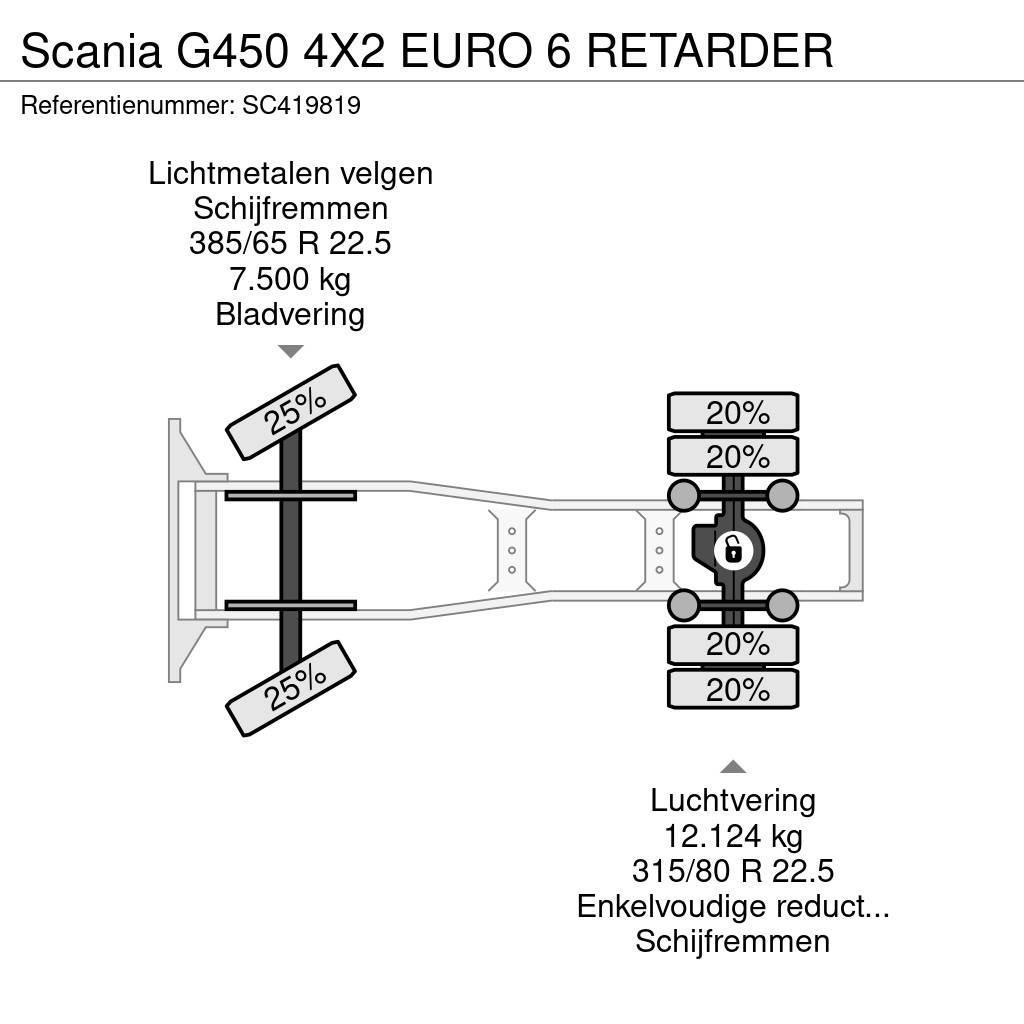 Scania G450 4X2 EURO 6 RETARDER Trekkers
