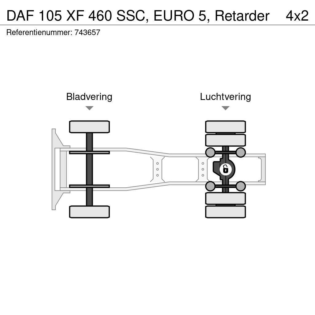 DAF 105 XF 460 SSC, EURO 5, Retarder Trekkers