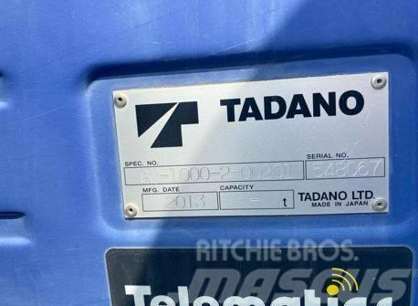 Tadano GR 1000 XL-2 Ruw terrein kranen