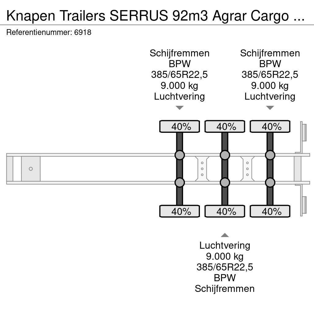 Knapen Trailers SERRUS 92m3 Agrar Cargo Floor 10MM Alcoa Schuifvloeropleggers