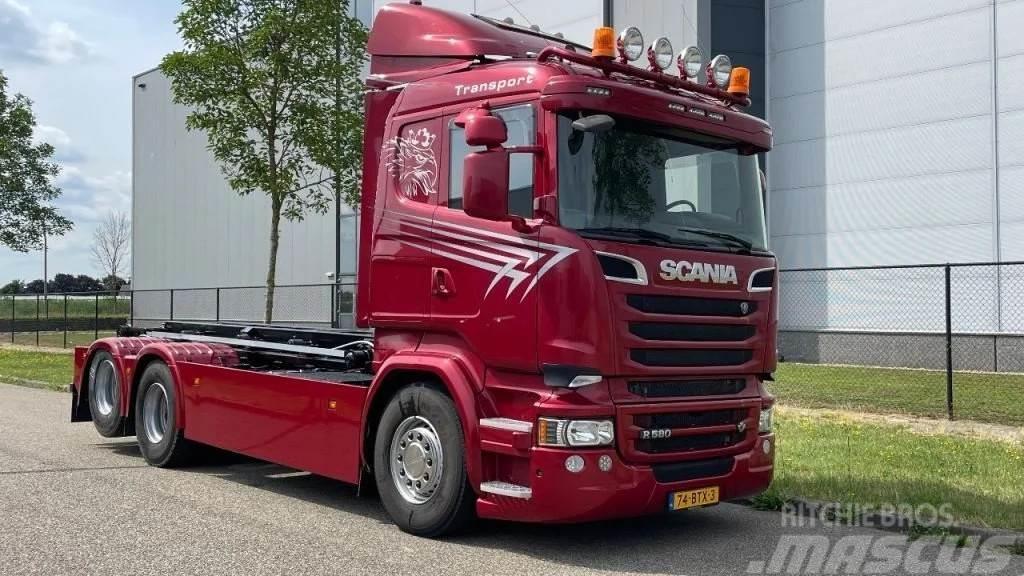 Scania R580 Scania R580 NCH/ euro6 / 6x2 /KING/ retarder Vrachtwagen met containersysteem