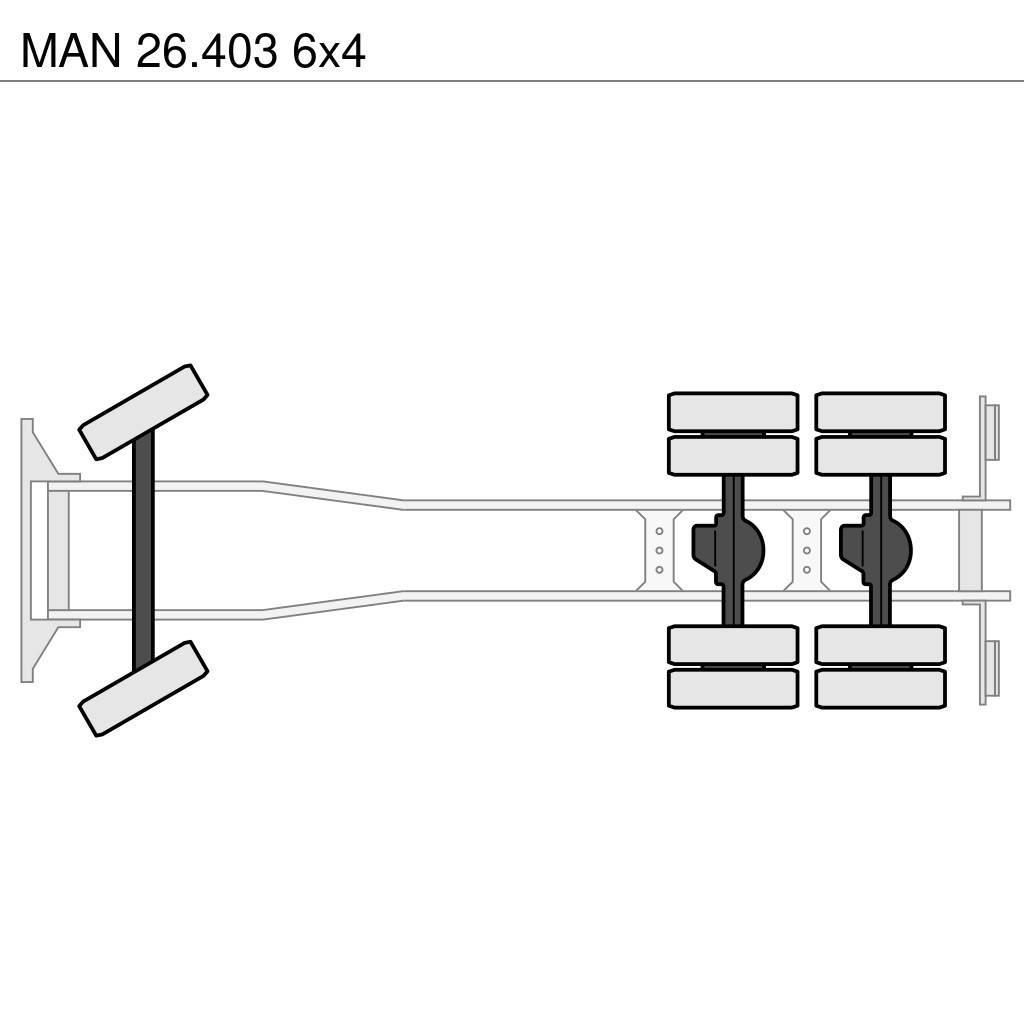 MAN 26.403 6x4 Vrachtwagen met containersysteem