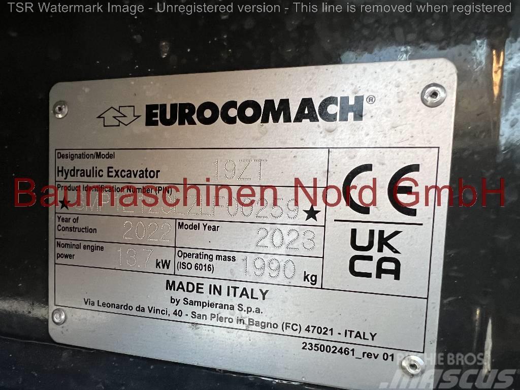 Eurocomach 19ZT +hydr. SW +Tilt -Demo- Minigraafmachines < 7t
