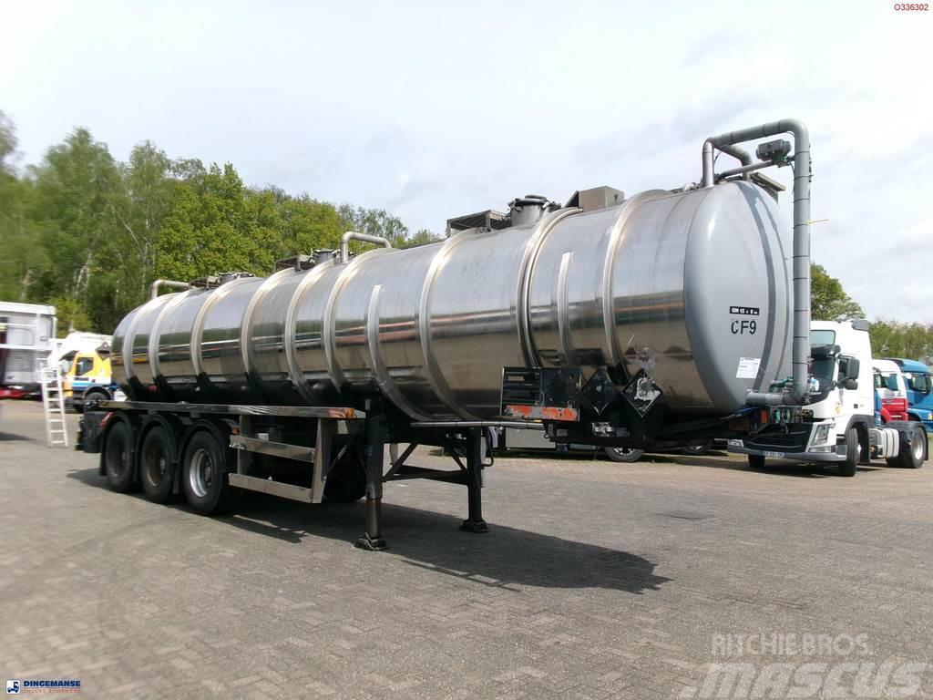  Clayton Chemical tank inox 30 m3 / 1 comp Tankopleggers