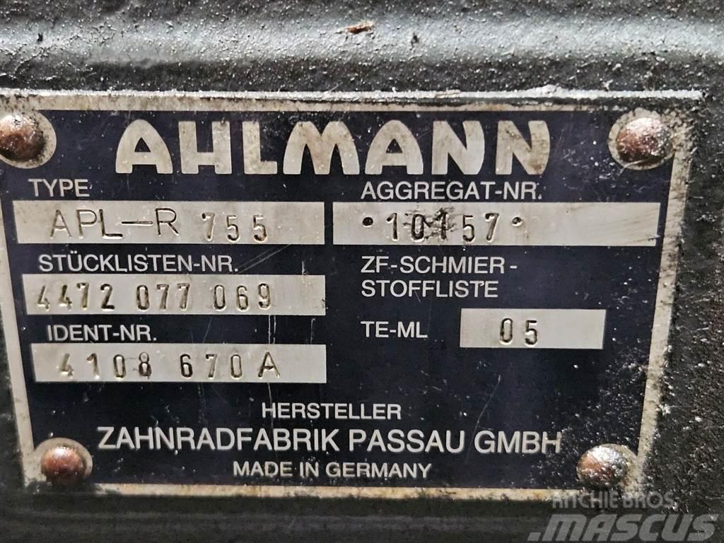Ahlmann AZ14-4108670A-ZF APL-R755-Axle/Achse/As Assen