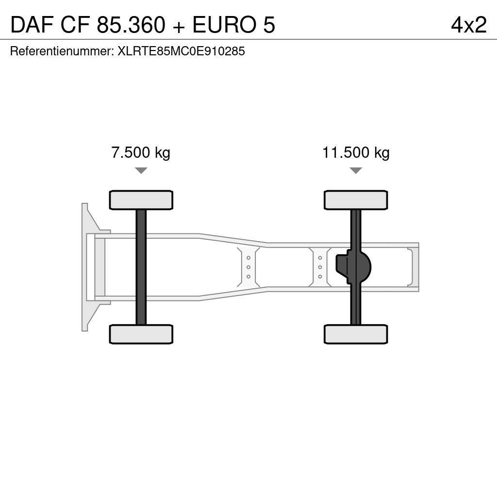 DAF CF 85.360 + EURO 5 Tractor Units