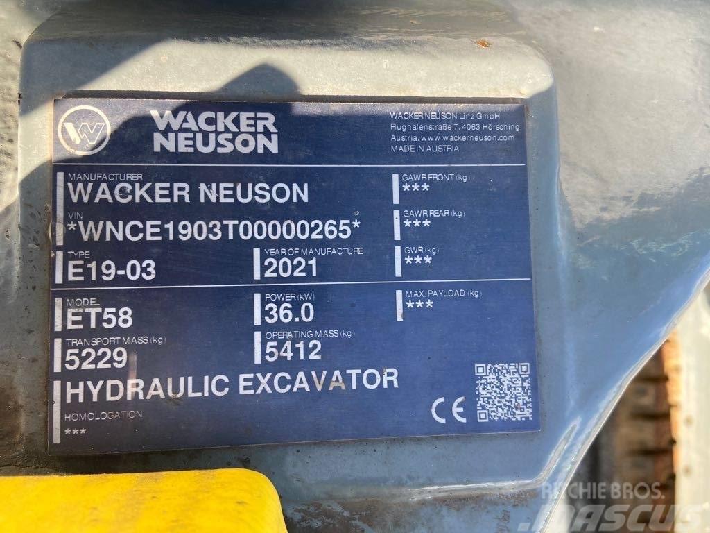 Wacker Neuson ET58 Rupsgraafmachines