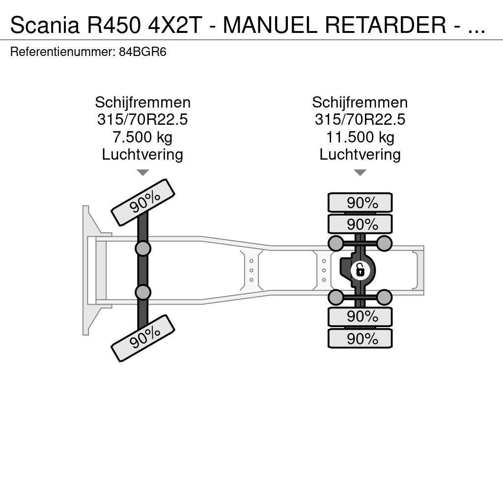 Scania R450 4X2T - MANUEL RETARDER - FULL AIR SUSPENSION Trekkers