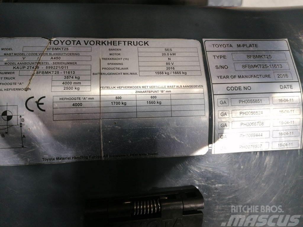 Toyota 8FBMKT25 Electric forklift trucks