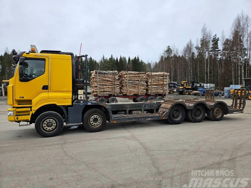 Sisu C600 10x4 Metsäkoneenkuljetusauto Vrachtwagens voor bosbouwmachines
