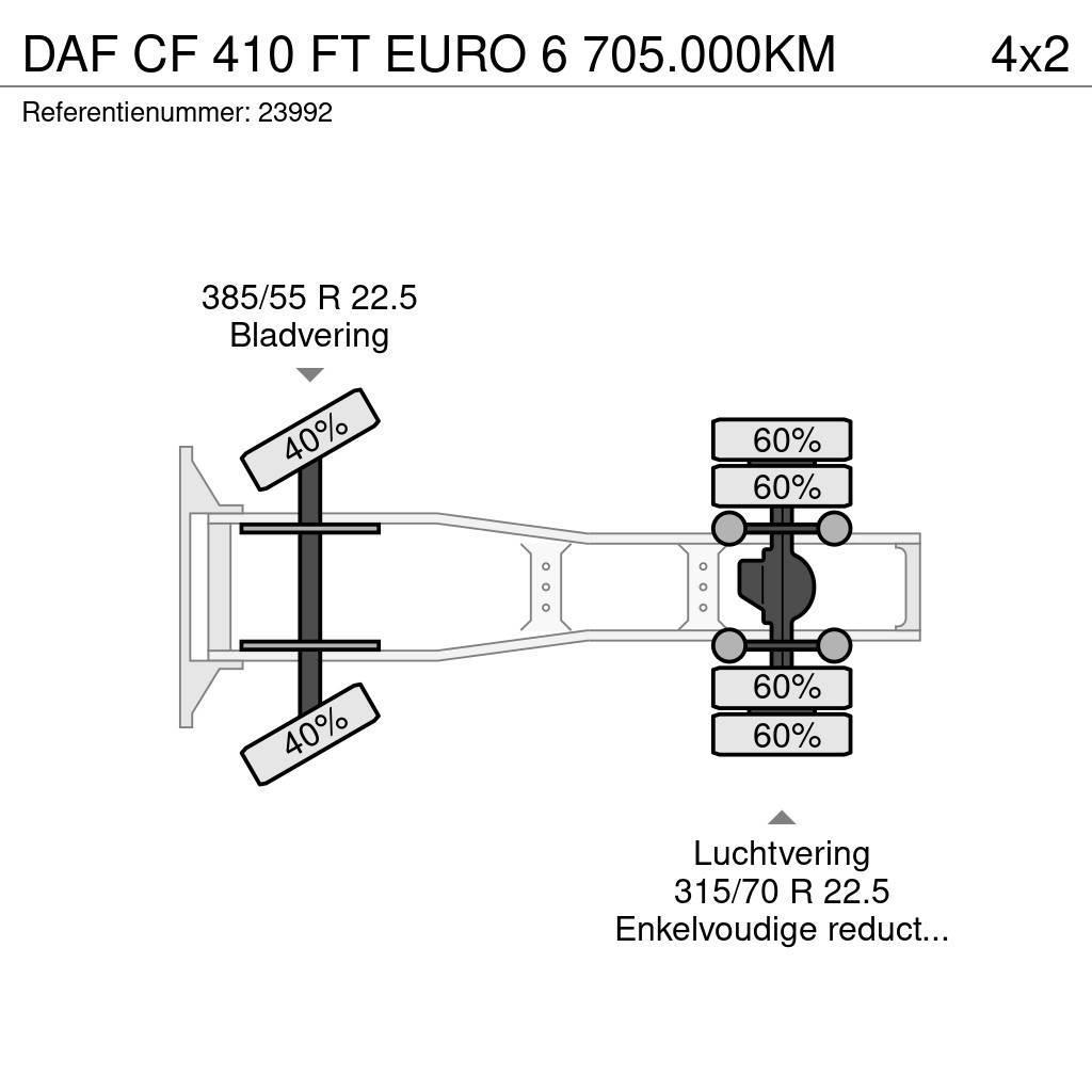 DAF CF 410 FT EURO 6 705.000KM Trekkers