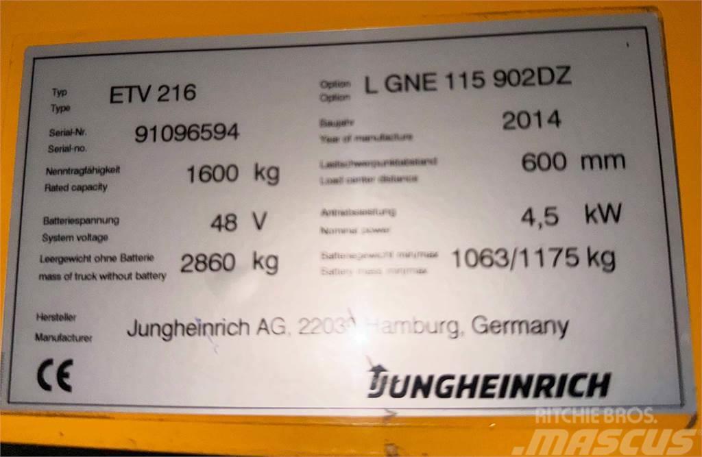 Jungheinrich ETV 216 - TRIPLEX - 9020MM HUB - 5.693 STD - NEUWE Minigraafmachines < 7t