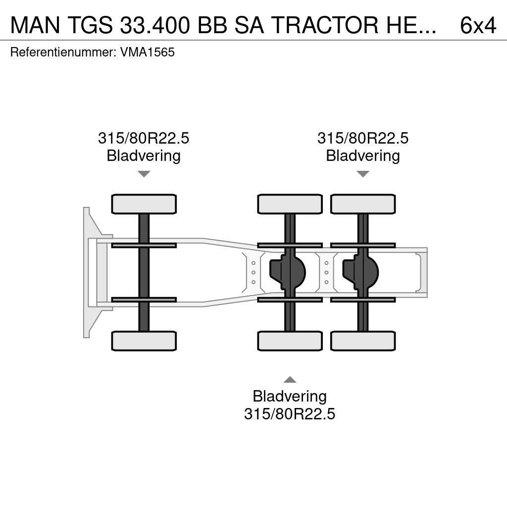 MAN TGS 33.400 BB SA TRACTOR HEAD (13 units) Trekkers