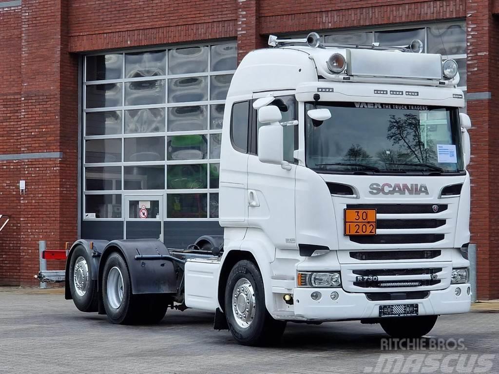Scania R730 V8 Highline 6x2*4 - Chassis - Retarder - Full Chassis met cabine