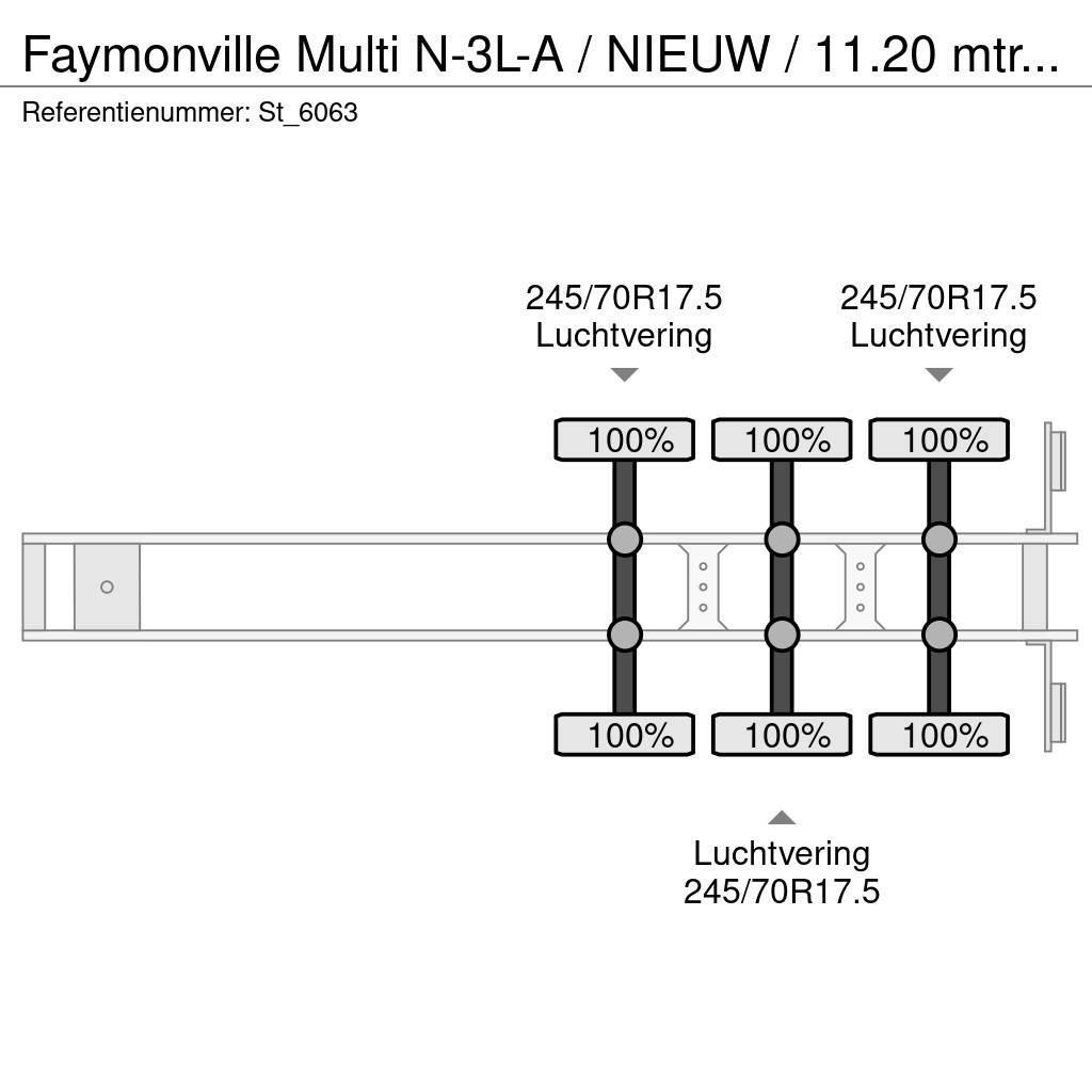 Faymonville Multi N-3L-A / NIEUW / 11.20 mtr / UITSCHUIFBAAR Diepladers