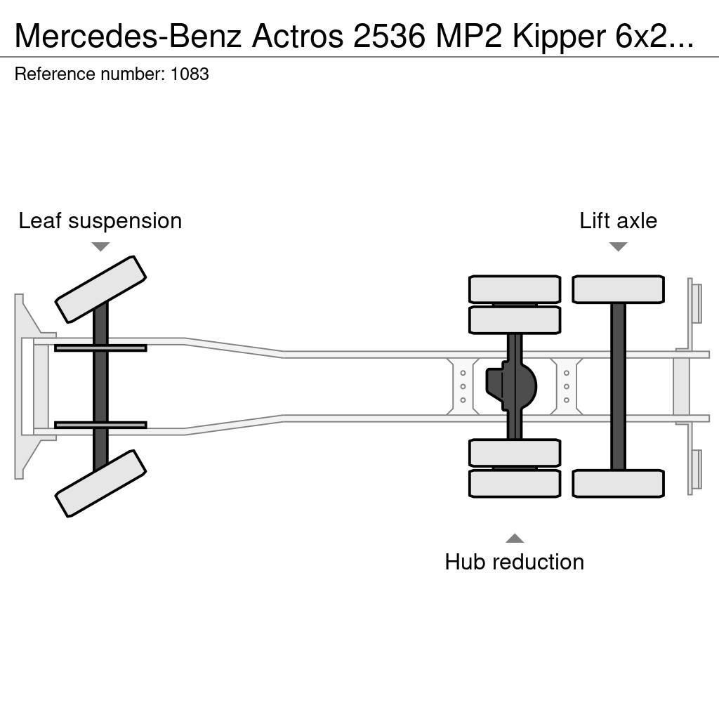 Mercedes-Benz Actros 2536 MP2 Kipper 6x2 V6 EPS Good Condition Portaalsysteem vrachtwagens