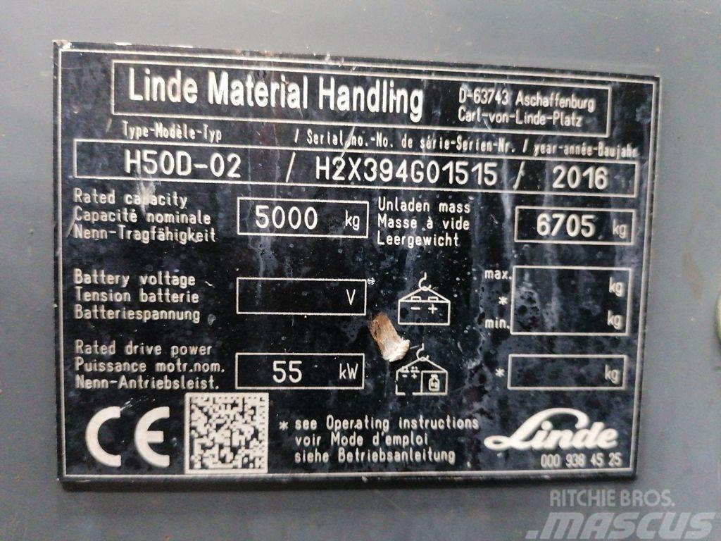 Linde H50D-02 Diesel heftrucks