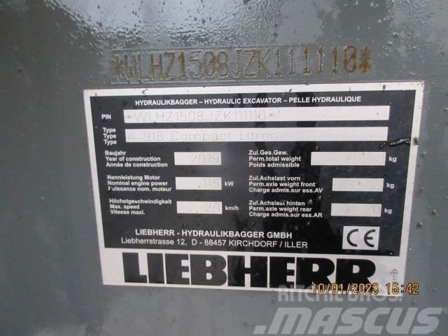 Liebherr A 918 Compact Litronic Wielgraafmachines