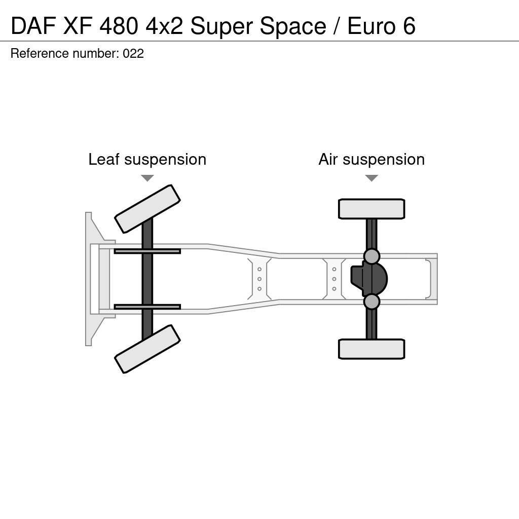 DAF XF 480 4x2 Super Space / Euro 6 Trekkers