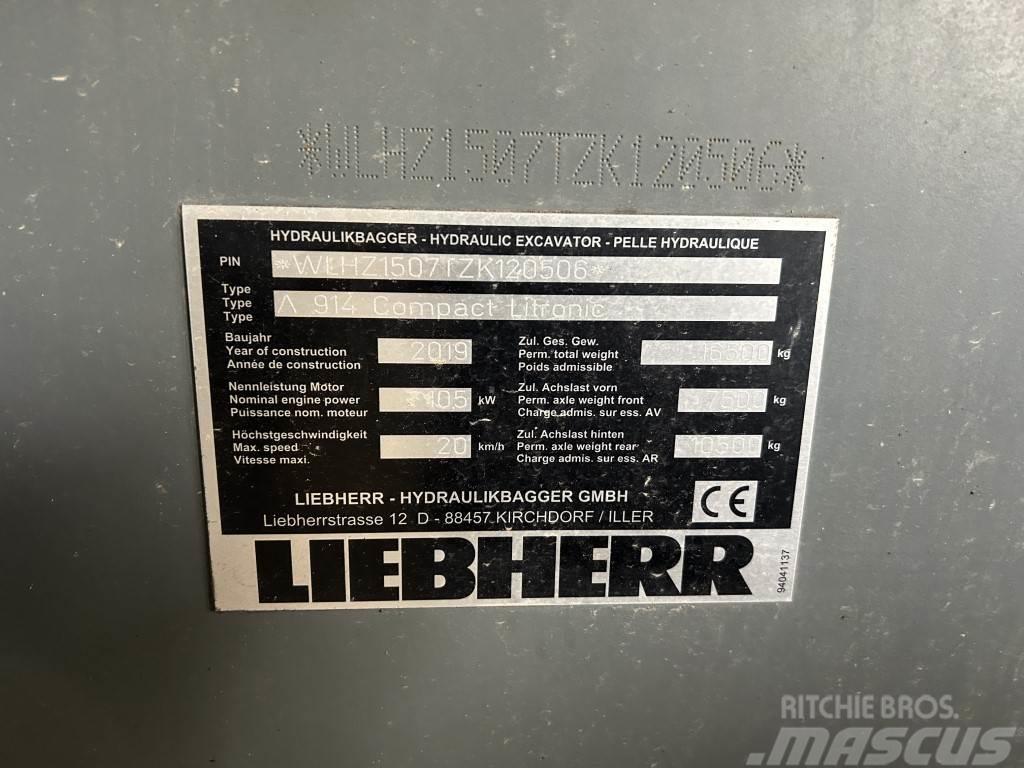 Liebherr A 914 Compact Litronic Wielgraafmachines