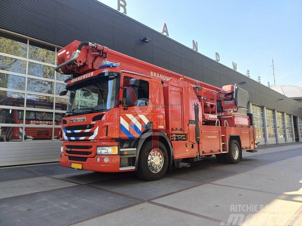 Scania P 360 Brandweer, Firetruck, Feuerwehr - Hoogwerker Brandweerwagens