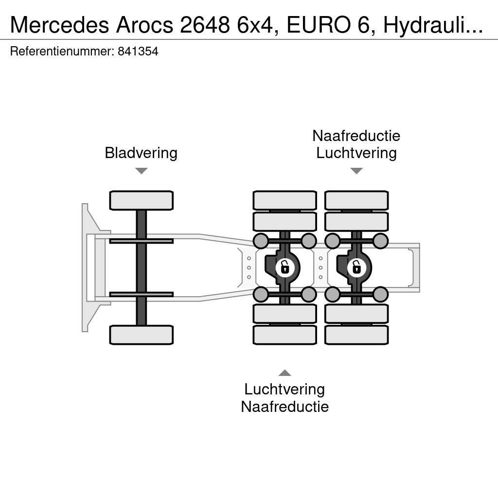 Mercedes-Benz Arocs 2648 6x4, EURO 6, Hydraulic, Retarder Trekkers
